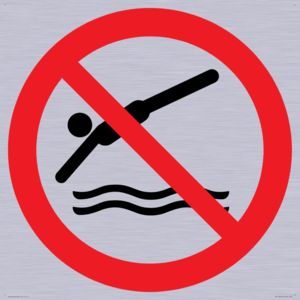 Prohibition: No diving